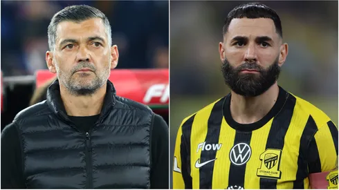 Sergio Conceicao (left) and Karim Benzema (right)