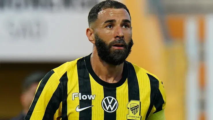 Karim Benzema of Al-Ittihad during the Pre-Season Friendly match.
