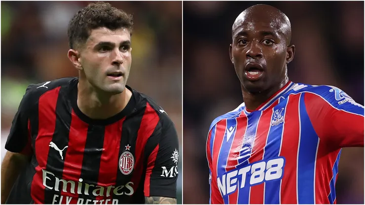 Christian Pulisic of AC Milan and Jean-Philippe Mateta of Crystal Palace.
