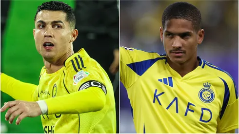 Cristiano Ronaldo (left) and Angelo Gabriel (right)