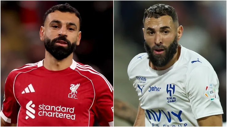 Mohamed Salah of Liverpool and Karim Benzema of Al Hilal.
