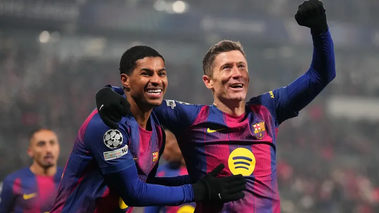 Rashford and Lewandowski formed a great pairing in Barcelona
