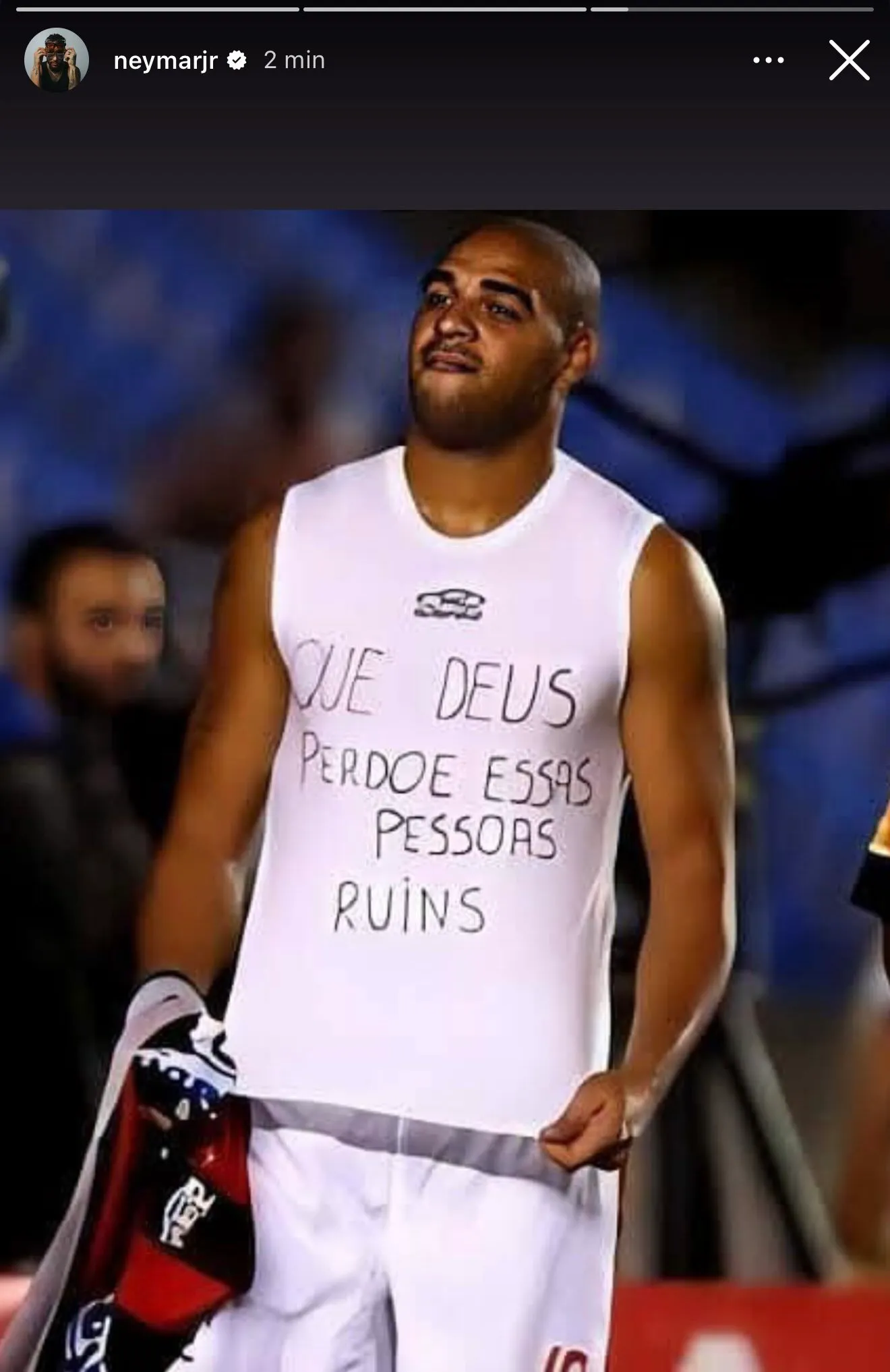 Neymar's Instagram story.