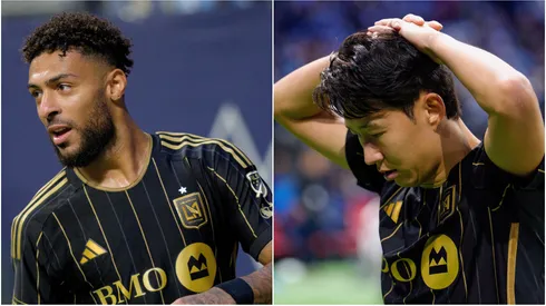 Denis Bouanga and Son Heung-min of Los Angeles FC.