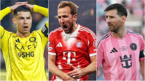 Cristiano Ronaldo, Harry Kane and Lionel Messi.