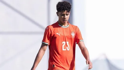 Cristiano Ronaldo Jr. in action for Portugal U-16