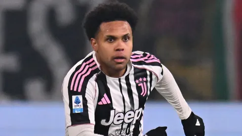 Weston McKennie of Juventus in action during the Serie A match.