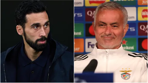 Álvaro Arbeloa ,Head Coach of Real Madrid and SL Benfica Head Coach José Mourinho.