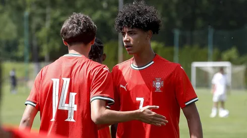 Cristiano Ronaldo Jr. in action for Portugal U-16