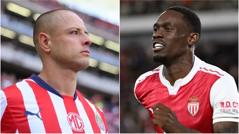 Javier Hernandez of Chivas and Folarin Balogun of AS Monaco.