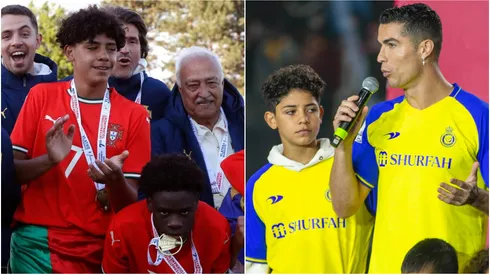 Cristiano Ronaldo and his son Cristiano Ronaldo Jr