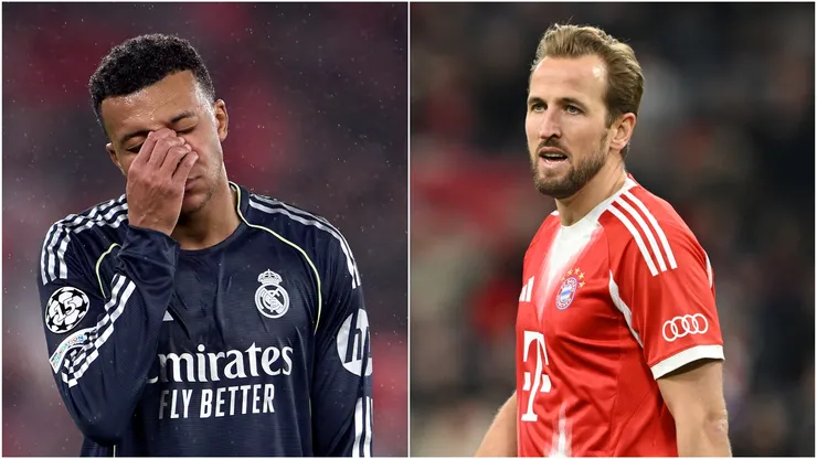 Real Madrid's Kylian Mbappe and Bayern Munich's Harry Kane.
