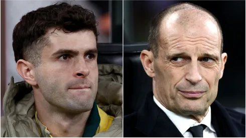 Christian Pulisic (left) and Massimiliano Allegri (right)