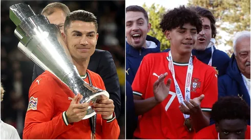 Cristiano Ronaldo and his son Cristiano Ronaldo Jr