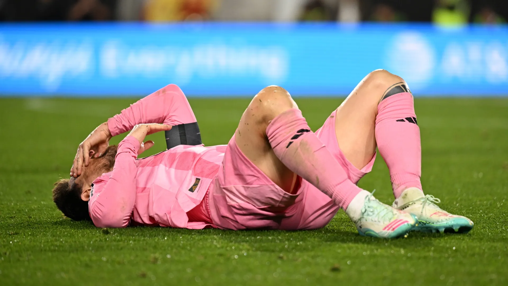 Lionel Messi #10 of Inter Miami CF during the LAFC game.