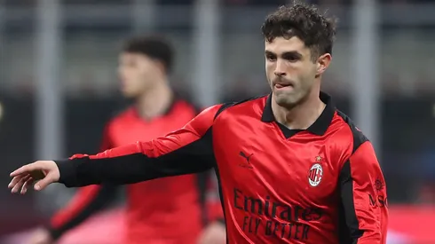 Christian Pulisic of AC Milan in action during the Serie A match between AC Milan and Parma Calcio 1913