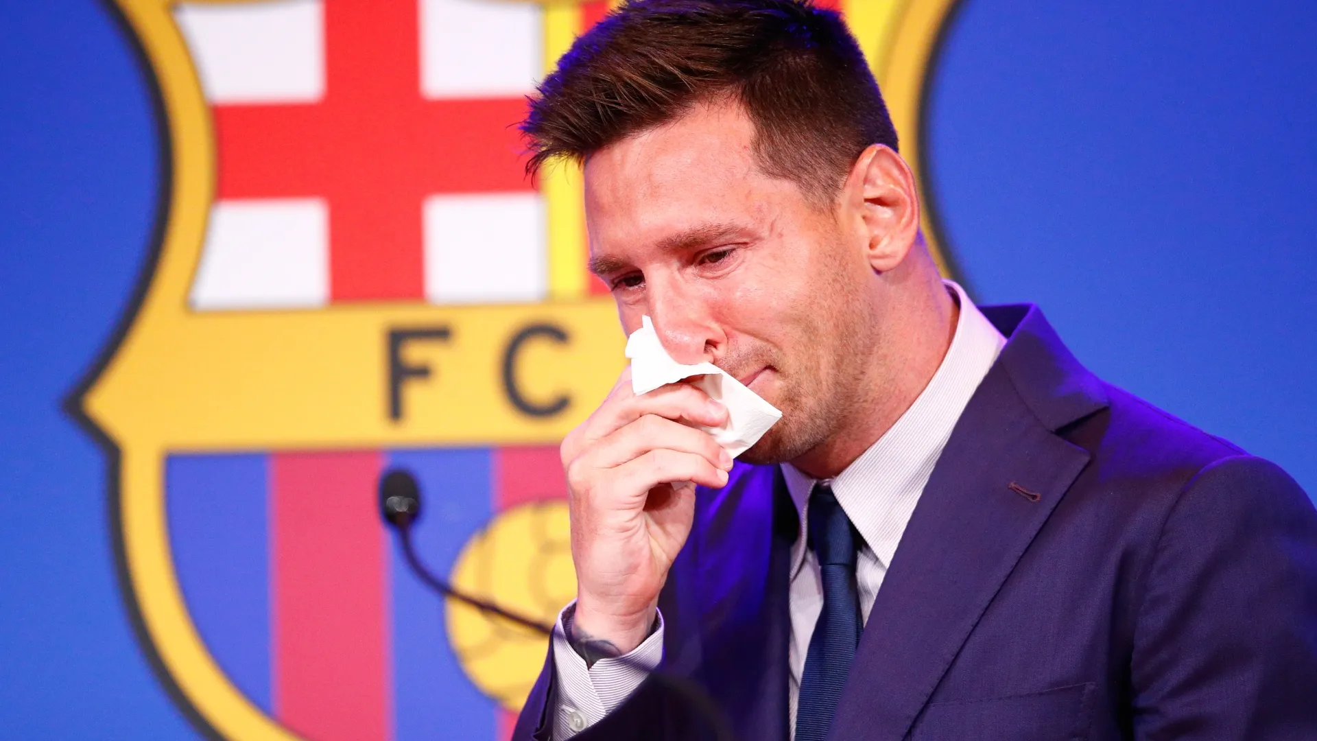 Messi announced his departure from Barcelona five years ago