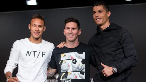Neymar, Cristiano Ronaldo, and Lionel Messi