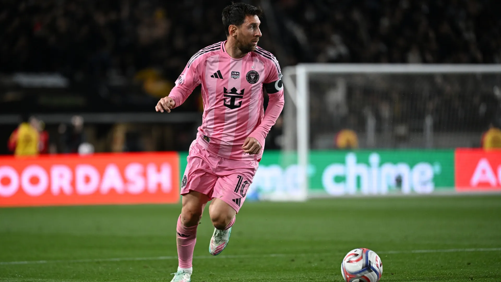 Lionel Messi #10 of Inter Miami CF during the MLS match against LAFC.