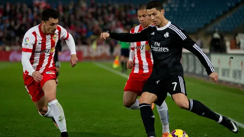 Cristiano Ronaldo playing against Almeria
