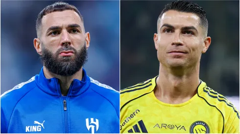 Karim Benzema (left) and Cristiano Ronaldo (right)