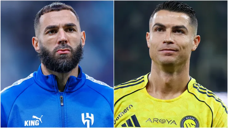 Karim Benzema (left) and Cristiano Ronaldo (right)
