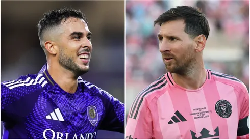 Martin Ojeda #10 of Orlando City and Lionel Messi #10 of Inter Miami CF.