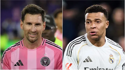 Inter Miami's Lionel Messi and Real Madrid's Kylian Mbappe.