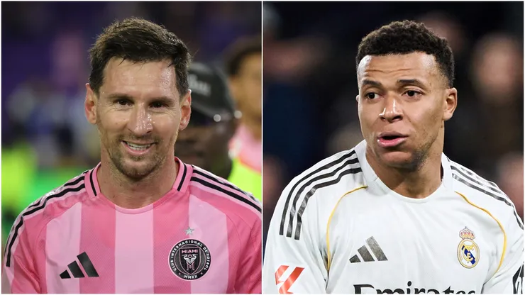 Inter Miami's Lionel Messi and Real Madrid's Kylian Mbappe.
