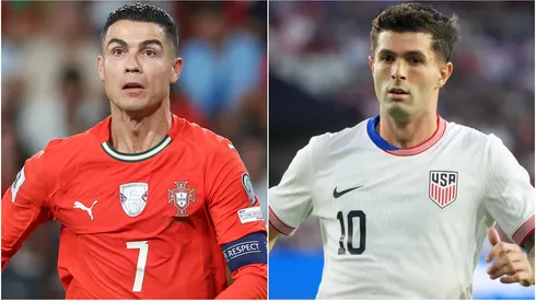 Cristiano Ronaldo (left) and Christian Pulisic (right)
