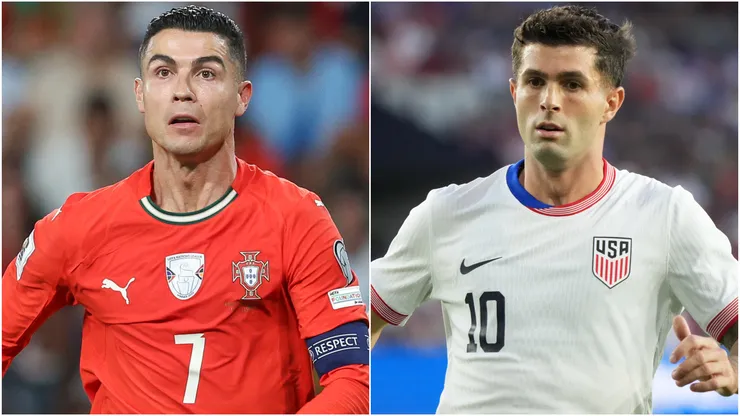 Cristiano Ronaldo (left) and Christian Pulisic (right)
