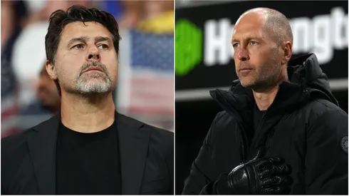 Head coach of United States Mauricio Pochettino (L) and Gregg Berhalter (R), Head Coach of the Chicago Fire FC.