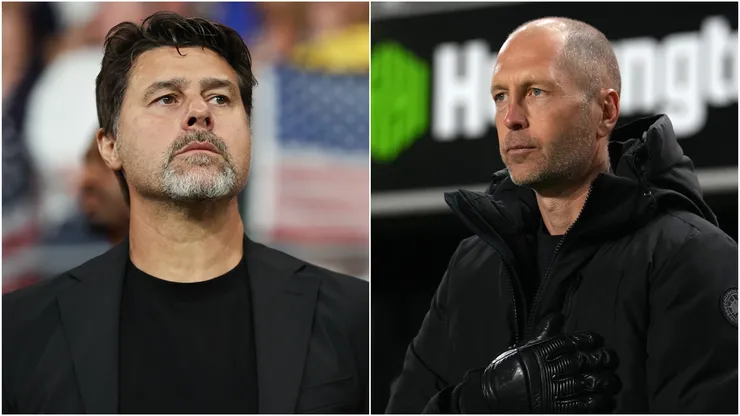 Head coach of United States Mauricio Pochettino (L) and Gregg Berhalter (R), Head Coach of the Chicago Fire FC.
