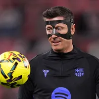 Why is Robert Lewandowski wearing a mask in Barcelona’s La Liga clash with Athletic Club?
