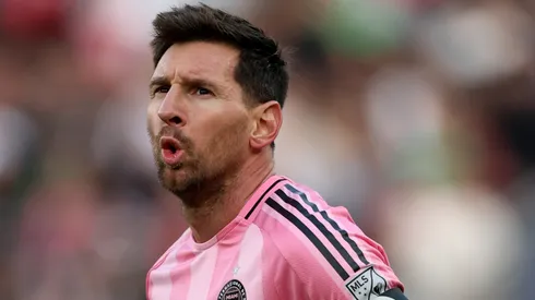 Lionel Messi playing for Inter Miami.
