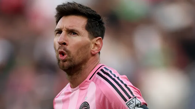 Lionel Messi playing for Inter Miami.
