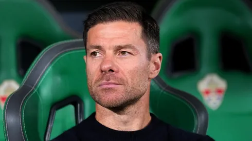 Xabi Alonso, Former Real Madrid head coach, looks on prior to the LaLiga EA Sports match.