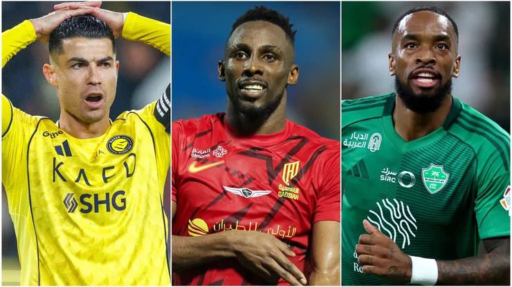 Cristiano Ronaldo (left), Julian Quinones (center) and Ivan Toney (right)
