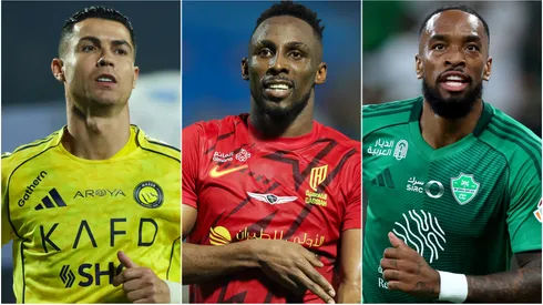 Cristiano Ronaldo (left), Julian Quinones (center) and Ivan Toney (right)