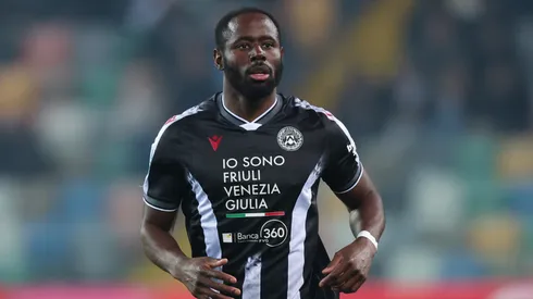 Keinan Davis of Udinese looks on during the Serie A match.