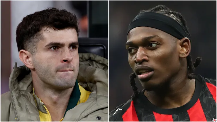 Christian Pulisic (left) and Rafael Leao (right)
