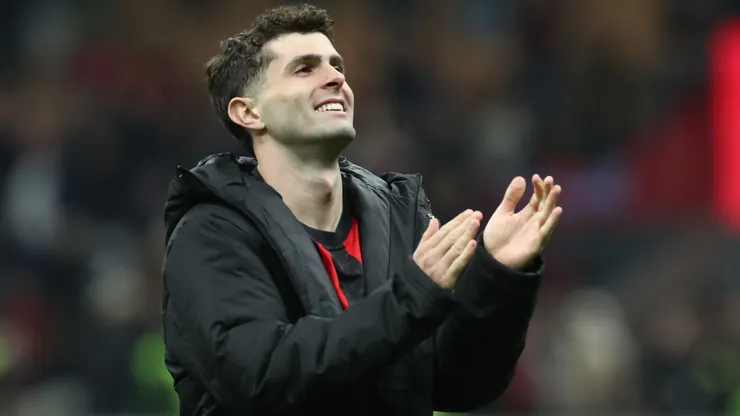 Christian Pulisic of AC Milan celebrates
