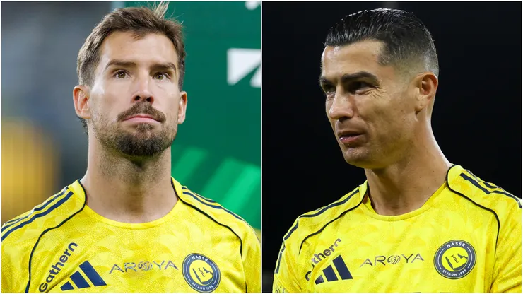 Inigo Martinez (left) and Cristiano Ronaldo (right)
