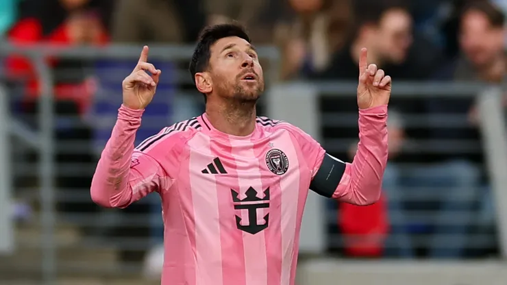 Lionel Messi #10 of Inter Miami CF celebrating.
