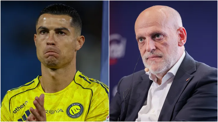 Cristiano Ronaldo (left) and Javier Tebas (right)
