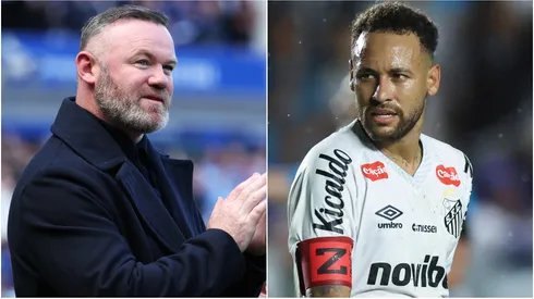 English legend Wayne Rooney and Neymar Jr of Santos.