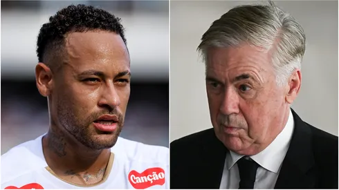 Neymar and Carlo Ancelotti.