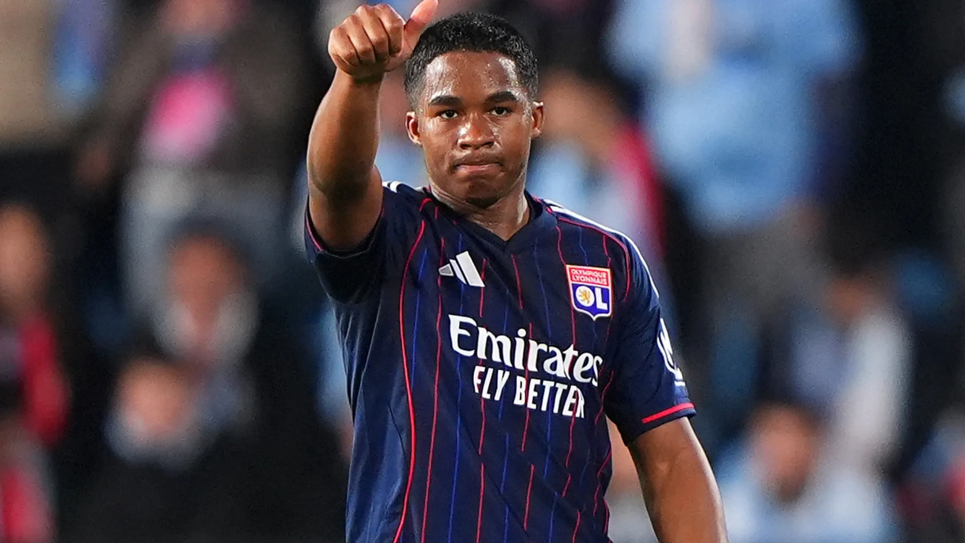 Olympique Lyon star Endrick, loaned by Real Madrid.