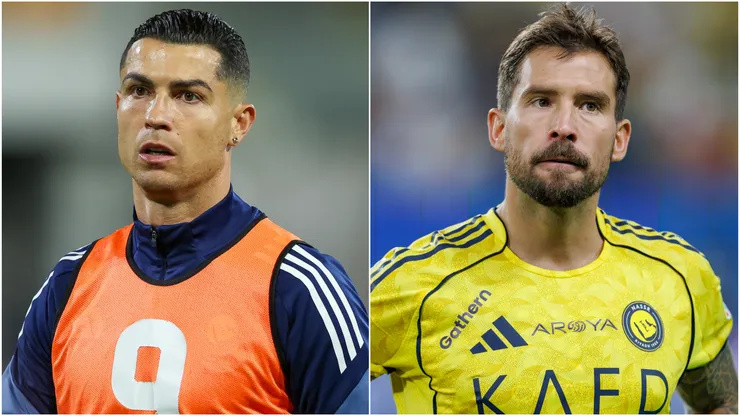 Cristiano Ronaldo (left) and Inigo Martinez (right)
