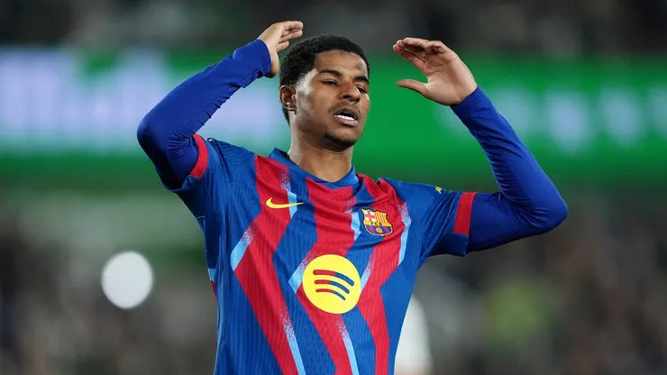 Barcelona forward Marcus Rashford.
